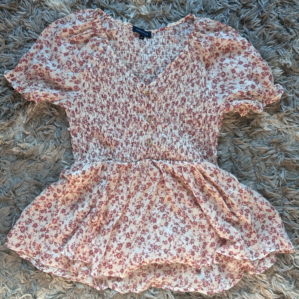 •4 for $25• WAREHOUSE ONE blouse L